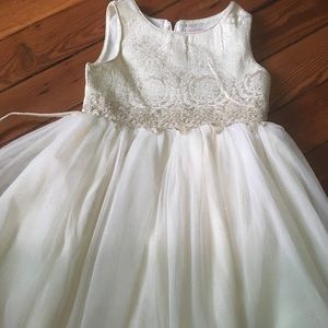 Cream & Gold Dress 6/6x